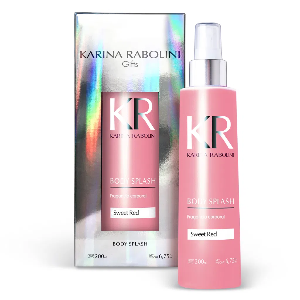 KARINA RABOLINI BODY SPLASH SWEET RED X 200 ML.